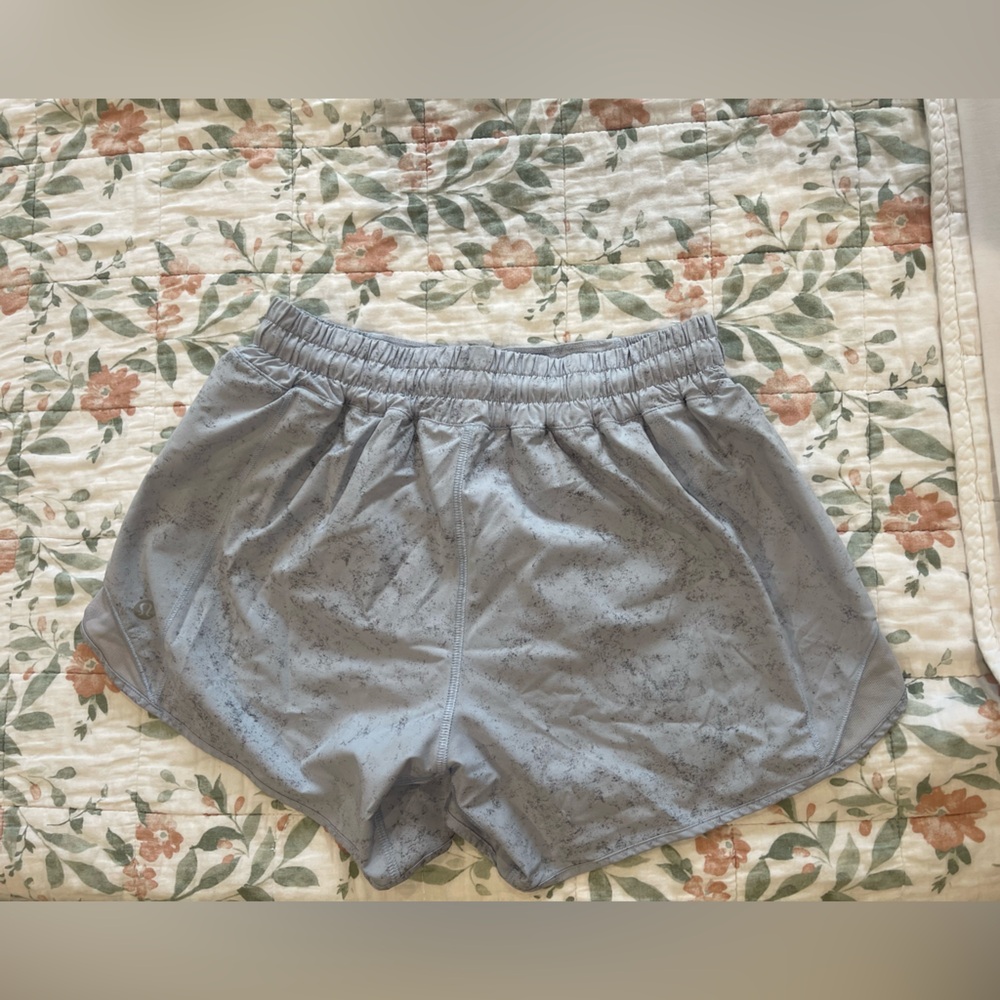 lululemon athletica Light Blue/Gray spots Athletic Shorts